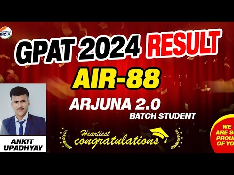 Meet Ankit Upadhyay | GPAT 2024 | Rank 88 | Arjuna 2.0 Student #gpat2024 #gpat2025