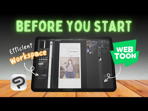 Mini Vlog: Workspace for Webtoon Artists in Clip Studio Paint