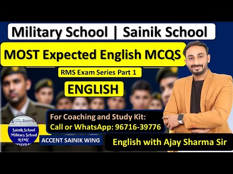 RMS English Class 9 | Military School | Sainik School Class 9 English | Best English Teacher YouTube