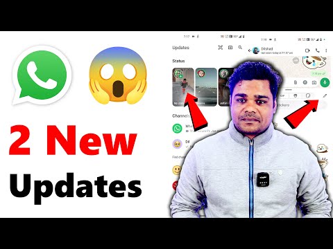 2 New Whatsapp Updates | Whatsapp Status New Ui and Send Stickers pack | Whatsapp update