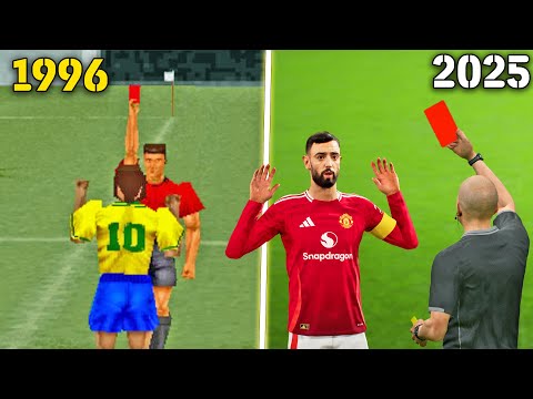 Red Card from PES 1996 to 2025