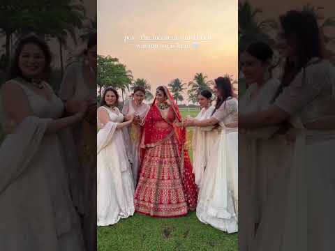 Bride | bride lehnga | bride squad | wedding photoshoot #bride #bridesmaids #bridemakeup #viral