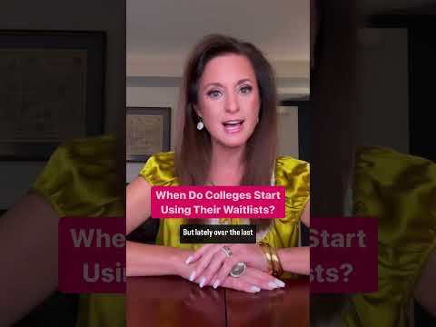 When Do Colleges Start Using Their Waitlists?  #admissions #waitlist #collegeadmissions