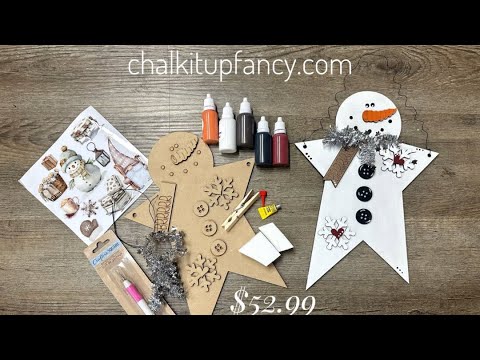 Star Snowman Holiday Winter Box Cutout