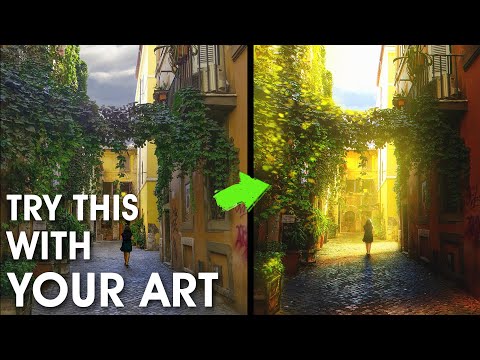 Add Cinematic Drama To Your Art With This Simple Trick | Photoshop Digital Painting Tutorial