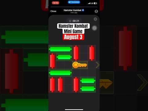 August 3 - Unlock Hamster Kombat mini game puzzle