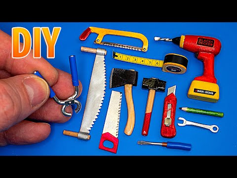 DIY Miniature Tool Set | DollHouse | Crafts and Hacks - Tutorial