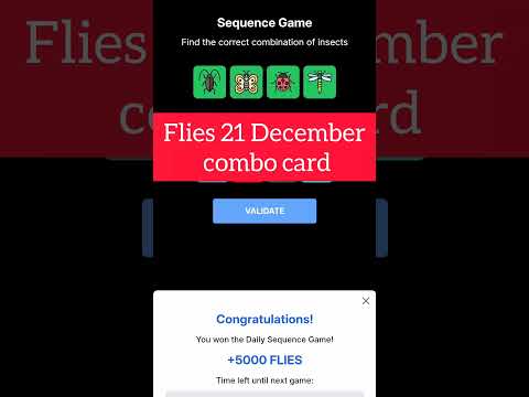 FLIES 21 DECEMBER COMBO CARD