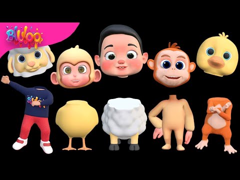 Whose face is it? | Learn Color Johny Johny Yes Papa | BluLoo Nursery Rhymes & Kids Songs