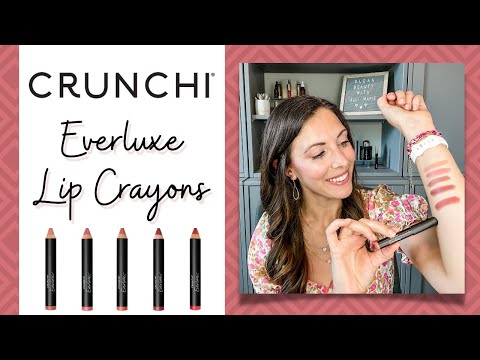 Everluxe Lip Crayon Swatches // CRUNCHI // Clean & Long-Lasting Lip Product