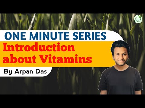 Introduction to Vitamins II one minute series II #ecohillagri #oneminuteseries