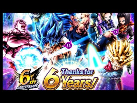 [DRAGON BALL LEGENDS] 6TH ANNIVERSARY THANKS FOR 6 YEARS! LEGENDS LIMITED GUARANTEED! SINGLE SUMMON