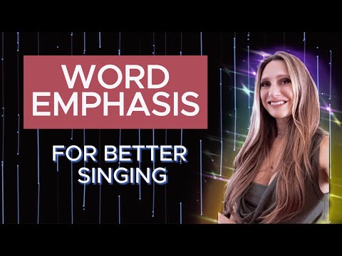 Improve singing with better Word Emphasis