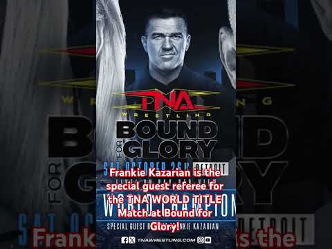 Kazarian is the Special Guest Referee at Bound for Glory