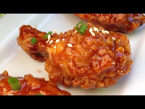 How To Make Korean Honey Butter Chicken Wings-Asian Food Recipes-Appetizer