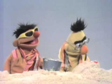 Classic Sesame Street - Ernie meets Tough Eddie at the beach