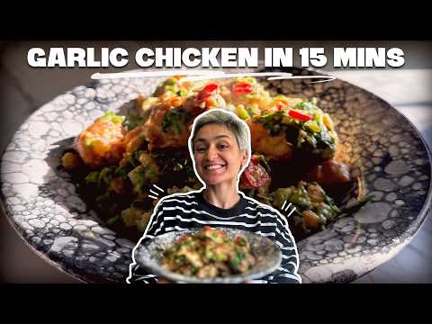 15 minute GARLIC CHICKEN #healthy #quickrecipes