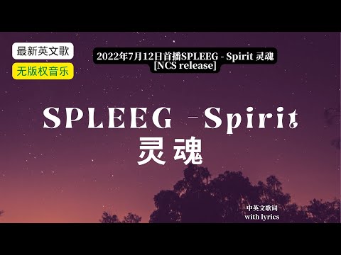 (with Lyrics)PLEEG - Spirit [NCS release]灵魂（中英文歌词）