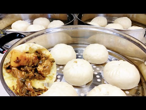 【梅菜扣肉包】咬上一口回味无穷！Braised Pork With Preserved Buns