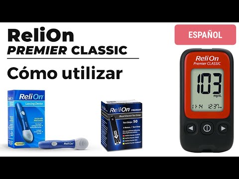 Controle el nivel de azúcar en sangre con el medidor Relion Premier Classic