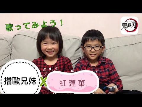 【幼兒學日文】6Y 4Y 的日文寒假作業，學唱鬼滅之刃主題曲「紅蓮華」《歐哥歐妹學日文》