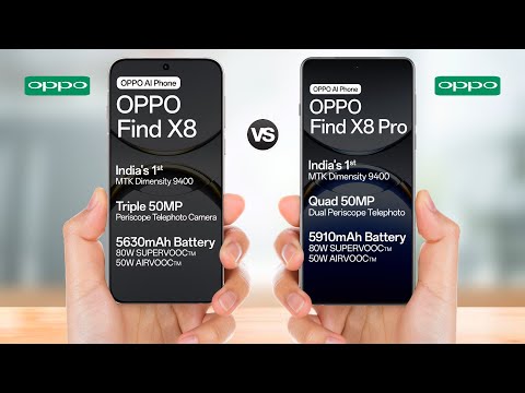 Oppo Find X8 vs Oppo Find X8 Pro || Full Comparisona