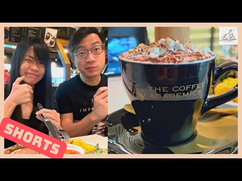 Trying "The Coffee Academics" from Raffles City Shopping Centre! |尝尝莱佛士购物中心的咖啡馆! #shorts #foodshorts