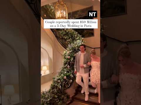 Viral video of $59 million wedding in Paris #news #paris #shorts #status #wedding #viral #money