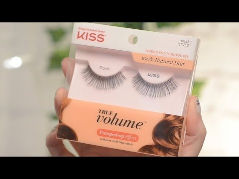 Kiss True Volume Lashes in Posh - Try On & Review | CORRIE V