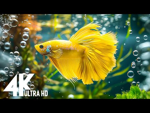 Aquarium 4K (ULTRA HD)- Explore The Best Of Sea Life, The Colors of the Ocean With Peaceful Piano #5