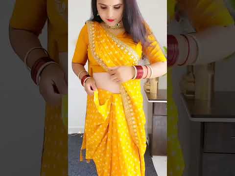 Saree draping for Beginners #sareedrapings #shortsvideo #shorts #ytshorts #fashion #prayustyleup