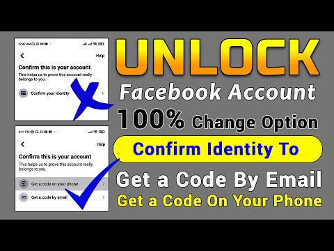 get a code by email option | how to unlock facebook account | facebook account locked how to unlock