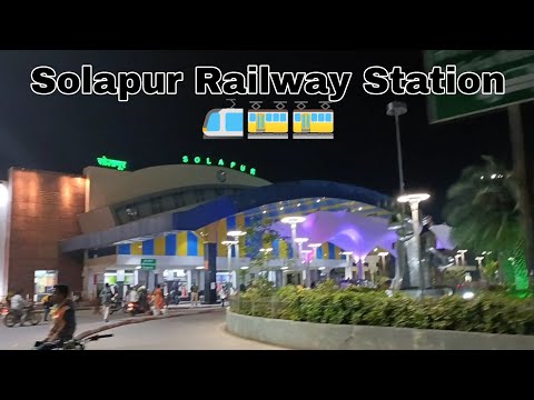 Solapur Railway Station- Night View | Like Airport | Smart City Solapur | CR Solapur Division