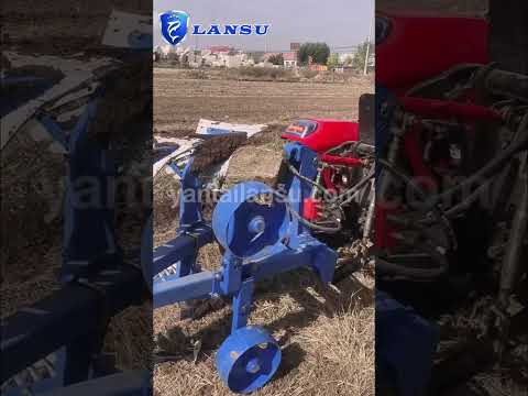 Hydraulic reversible turning plough machine agricultural  discs plow for tractor #lansutractor