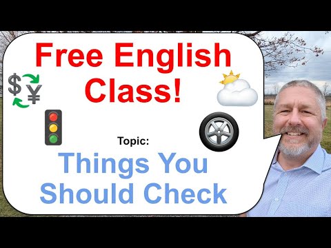 Let's Learn English! Topic: Things You Should Check! 💱⛅🌡️