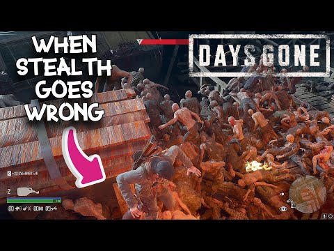 When Stealth Goes Wrong on HORDES!! | Days Gone PC | SAWMILL HORDE