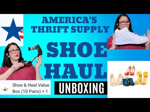 Shoe haul Unboxing 10 pairs of shoes. Womens & mens "shoe & heel value box"