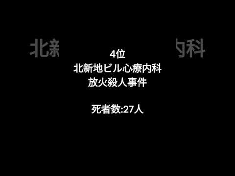 日本で起きた死者が多かった事件事故 #shorts