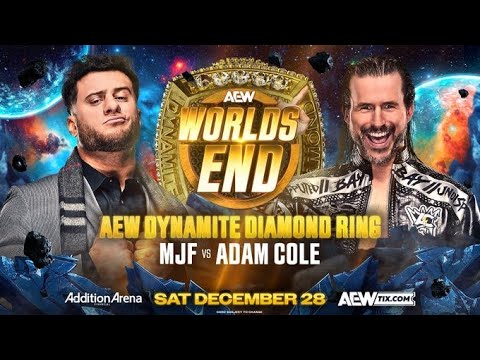 AEW Worlds End MJF vs Adam Cole Dynamite Diamond Ring Match (SIM)