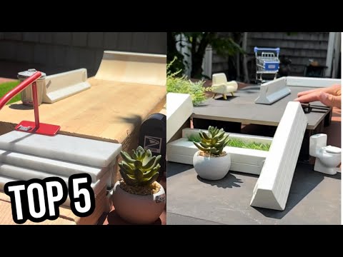 TOP 5 DIY FINGERBOARD PARKS🔥🛹 #fingerboard #fingerboarding #lcboards #skate #skateboarding #diy