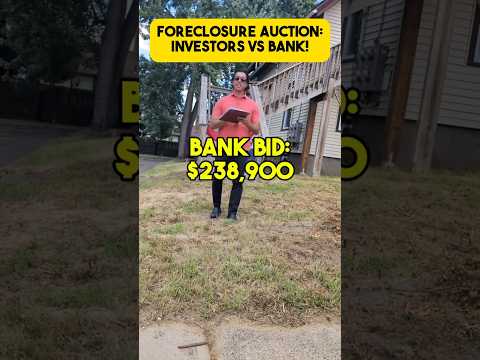 Foreclosure Auction: Real Estate Investors VS Bank Bid!