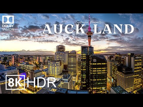 Auckland, New Zealand 🇳🇿 in 8K HDR ULTRA HD 60 FPS Dolby Vision™ Drone Video