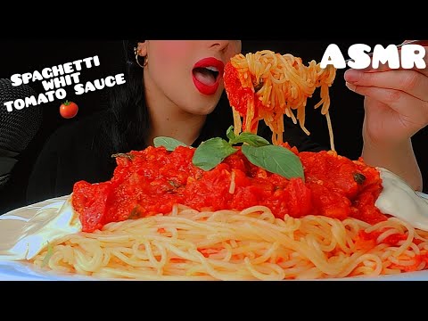 ASMR eating SPAGHETTI whit TOMATO sauce 🍝🍅👅|  목방 스파게티 토마토 소스 |MOKBANG |EATING SOUNDS |NOTALKING 🐾