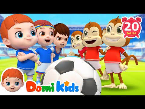 Sports Songs Compilation | Soccer | Swimming | Bike | Best Educational Songs For Kids - Domi Kids