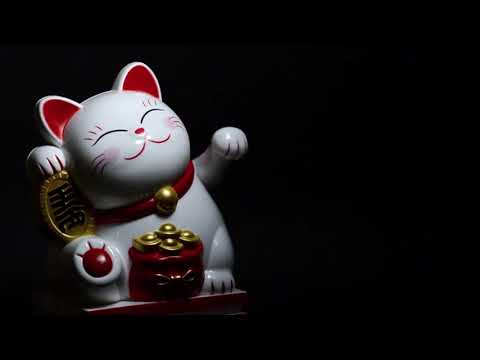 Lucky Cat Statue Waving | Copyright Free Video Footage