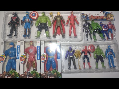 AVENGERS TOYS /ASMR /Action Figures/Unboxing/Cheap Price/Spiderman,Ironman,Hulk,Thor/Toys