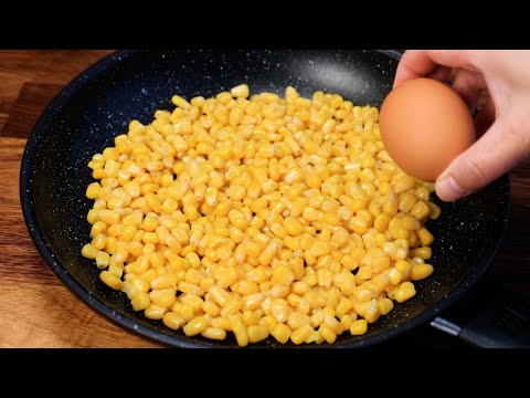 1 can of corn with 1 egg and your kids will be asking for this snack everyday