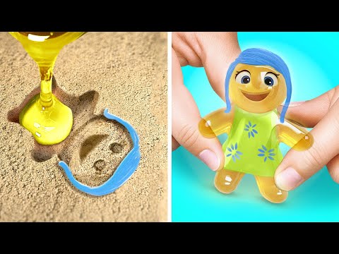 Squishy JOY In The Sand?! 😃 *INSIDE OUT 2 Big Paper Game Book*