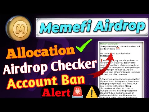 Memfi Airdrop allocation and listing information|memfi high alert 🚨 account bad start solution