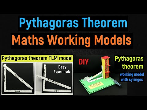 best working models on pythagoras theorem - pythagoras theorem working model - pythagorean theorem